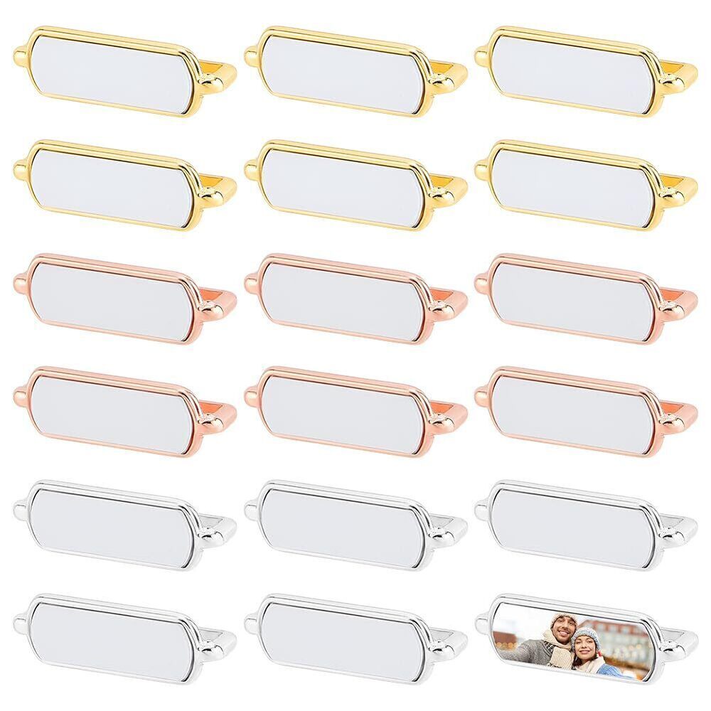 5235 18 PCS Blank Sublimation Watch Charms Heat Transfer Watch Straps Charm